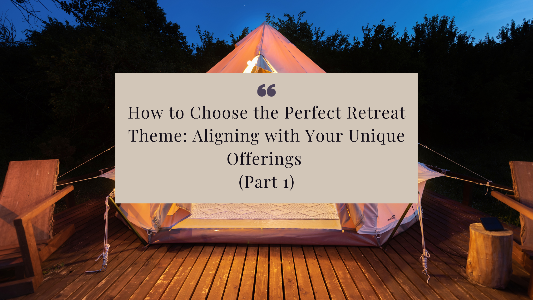 Learn how to choose the perfect retreat theme that aligns with your unique strengths and offerings. Create an experience that resonates with your ideal guests and makes your retreat stand out!