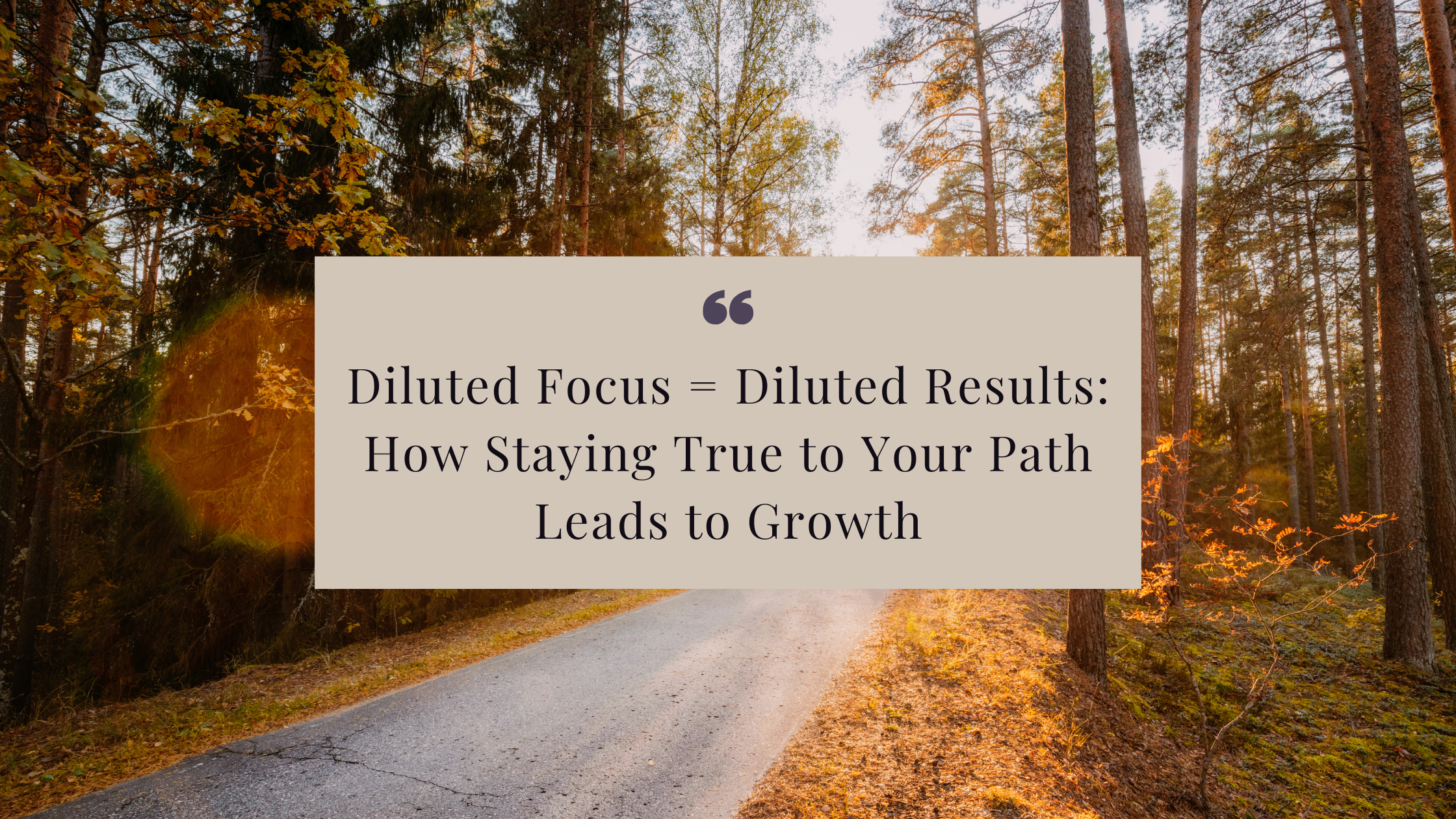 Chasing every new idea might feel exciting, but diluted focus leads to diluted results. Discover how staying true to your mission can amplify growth and create lasting impact.