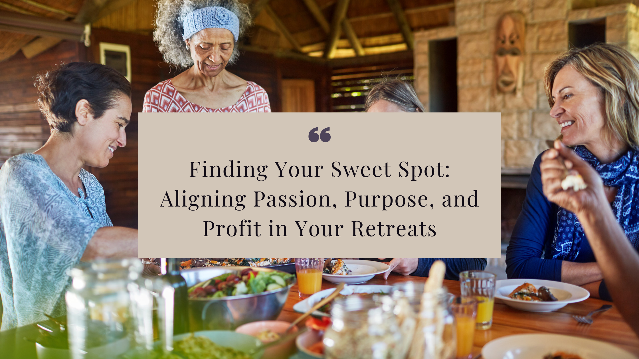 Discover the sweet spot of aligning passion, purpose, and profit in retreats by combining what the market needs with your unique abilities and desires. Learn how to create meaningful, successful retreats that resonate with your audience and fulfill your vision.